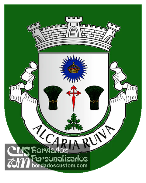 Emblema Bordado Freguesia de Alcaria Ruiva (Mértola, Beja)