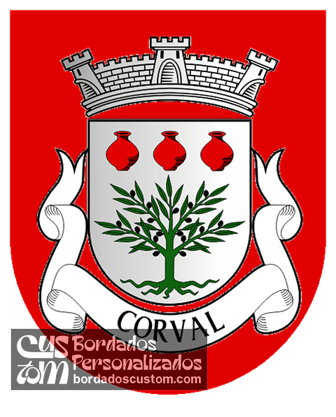 Emblema Bordado Freguesia de Corval (Reguengos de Monsaraz, Évora)