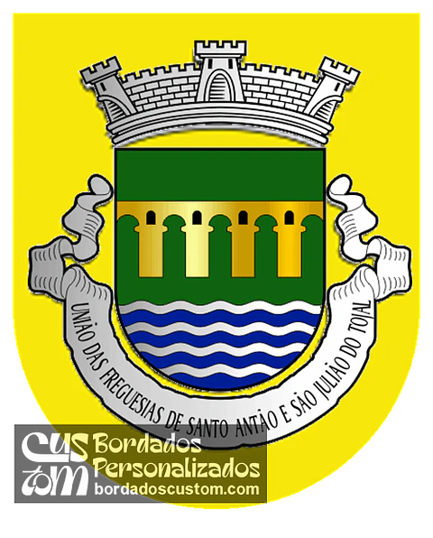 Emblema Bordado Freguesia de Santo Antão e São Julião do Tojal (Loures, Lisboa)