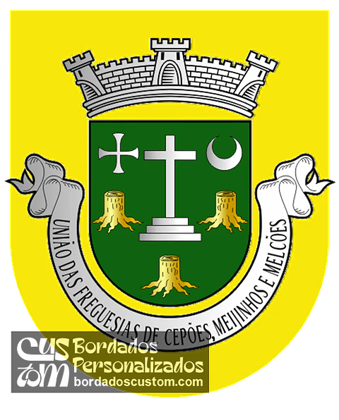 Emblema Bordado Freguesia de Cepões, Meijinhos e Melcões (Lamego, Viseu)