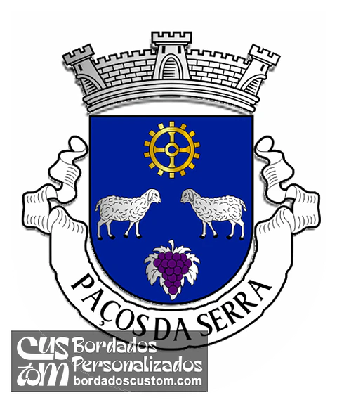 Emblema Bordado Freguesia de Paços da Serra (Gouveia, Guarda)