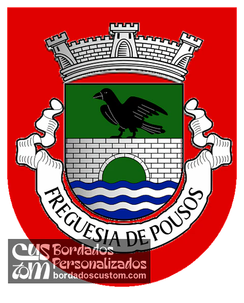 Emblema Bordado Antiga Freguesia de Pousos (Leiria, Leiria)