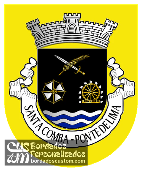 Emblema Bordado Freguesia de Santa Comba (Ponte de Lima, Viana do Castelo)