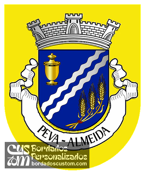 Emblema Bordado Antiga Freguesia de Peva (Almeida, Guarda)