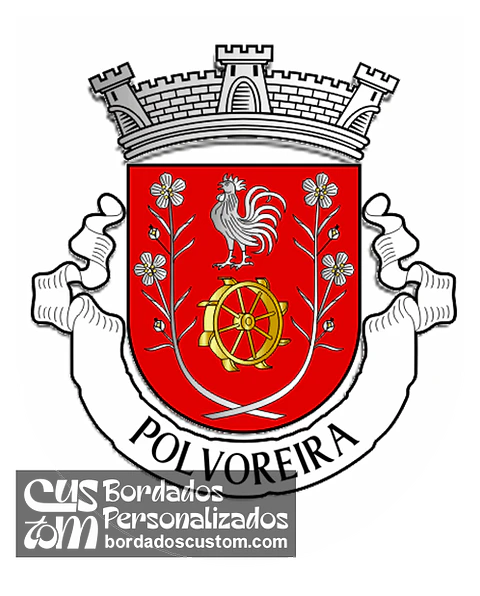 Emblema Bordado Freguesia de Polvoreira (Guimarães, Braga)