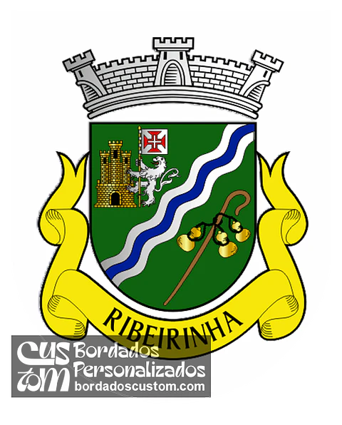 Emblema Bordado Freguesia de Ribeirinha (Angra do Heroísmo, Açores)
