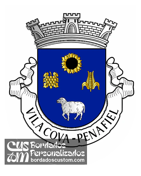 Emblema Bordado Antiga Freguesia de Vila Cova (Penafiel, Porto)