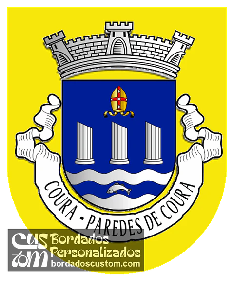 Emblema Bordado Freguesia de Coura (Paredes de Coura, Viana do Castelo)