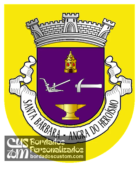 Emblema Bordado Freguesia de Santa Bárbara (Angra do Heroísmo, Açores)