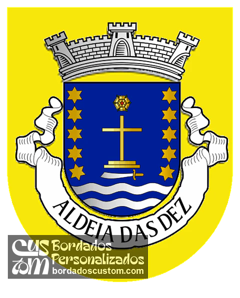 Emblema Bordado Freguesia de Aldeia das Dez (Oliveira do Hospital, Coimbra)