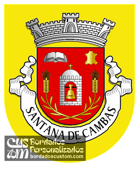 Emblema Bordado Freguesia de Santana de Cambas (Mértola, Beja)