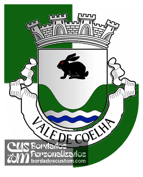 Emblema Bordado Antiga Freguesia de Vale de Coelha (Almeida, Guarda)