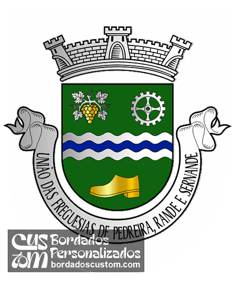 Emblema Bordado Freguesia de Pedreira, Rande e Sernande (Felgueiras, Porto)