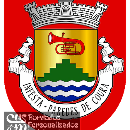 Emblema Bordado Freguesia de Infesta (Paredes de Coura, Viana do Castelo) 1