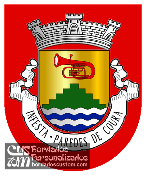 Emblema Bordado Freguesia de Infesta (Paredes de Coura, Viana do Castelo)