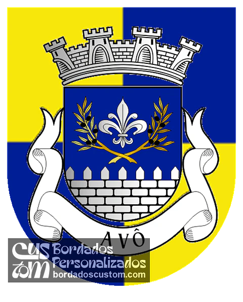 Emblema Bordado Freguesia de Avô (Oliveira do Hospital, Coimbra)
