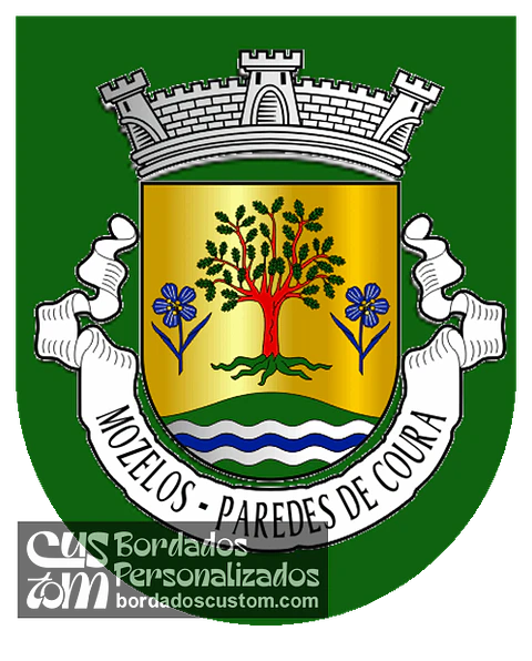 Emblema Bordado Freguesia de Mozelos (Paredes de Coura, Viana do Castelo)