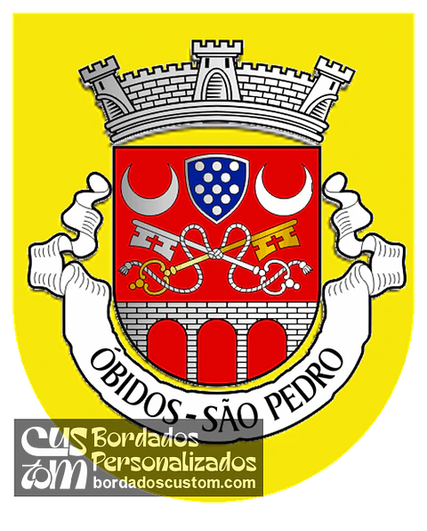Emblema Bordado Antiga Freguesia de Óbidos (São Pedro) (Óbidos, Leiria)