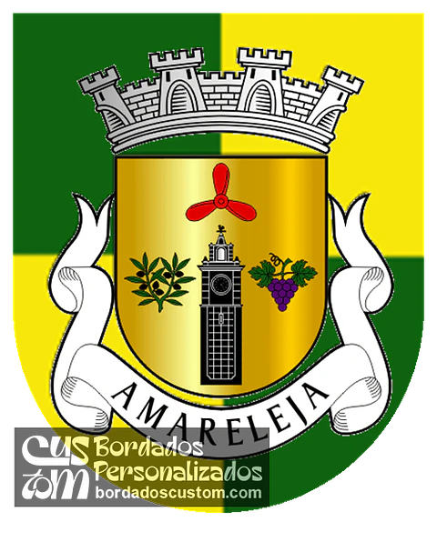 Emblema Bordado Freguesia de Amareleja (Moura, Beja)