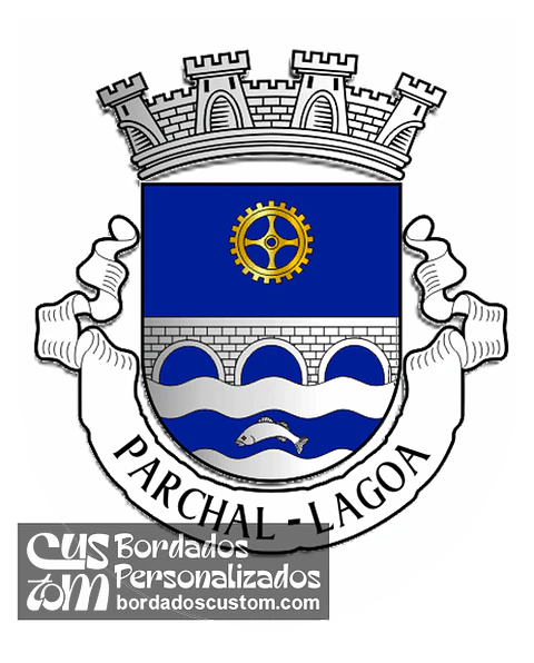 Emblema Bordado Antiga Freguesia de Parchal (Lagoa, Faro)