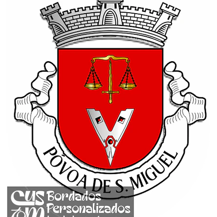 Emblema Bordado Freguesia de Póvoa de São Miguel (Moura, Beja) 1