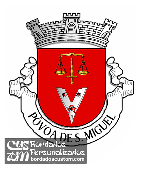 Emblema Bordado Freguesia de Póvoa de São Miguel (Moura, Beja)
