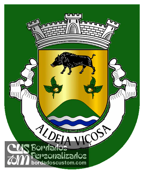 Emblema Bordado Freguesia de Aldeia Viçosa (Guarda, Guarda)