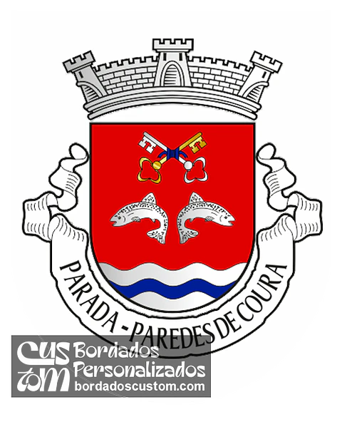 Emblema Bordado Freguesia de Parada (Paredes de Coura, Viana do Castelo)