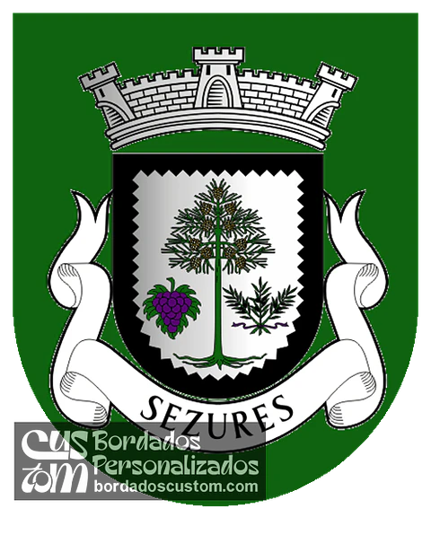 Emblema Bordado Freguesia de Sezures (Penalva do Castelo, Viseu)