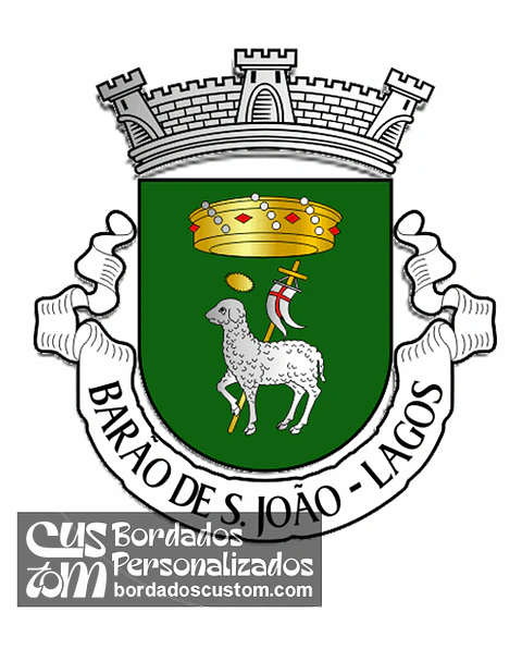 Emblema Bordado Antiga Freguesia de Barão de São João (Lagos, Faro)