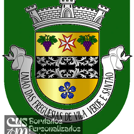 Emblema Bordado Freguesia de Vila Verde e Santão (Felgueiras, Porto) 1