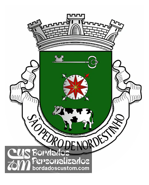 Emblema Bordado Freguesia de São Pedro de Nordestinho (Nordeste, Açores)