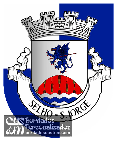 Emblema Bordado Freguesia de Selho (São Jorge) (Guimarães, Braga)