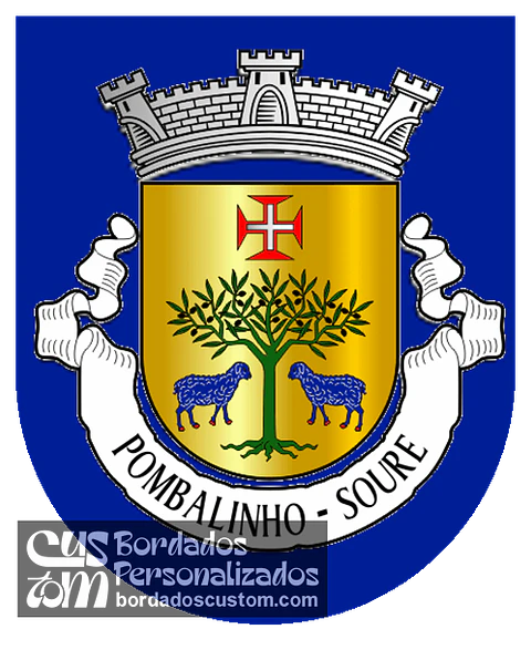 Emblema Bordado Antiga Freguesia de Pombalinho (Soure, Coimbra)