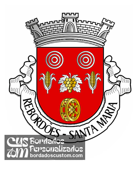 Emblema Bordado Freguesia de Rebordões (Santa Maria) (Ponte de Lima, Viana do Castelo)