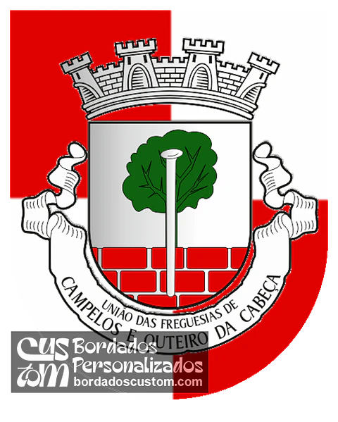 Emblema Bordado Freguesia de Campelos e Outeiro da Cabeça (Torres Vedras, Lisboa)
