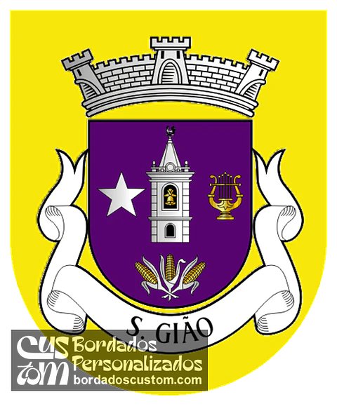 Emblema Bordado Freguesia de São Gião (Oliveira do Hospital, Coimbra)