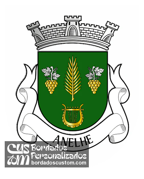Emblema Bordado Freguesia de Anelhe (Chaves, Vila Real)
