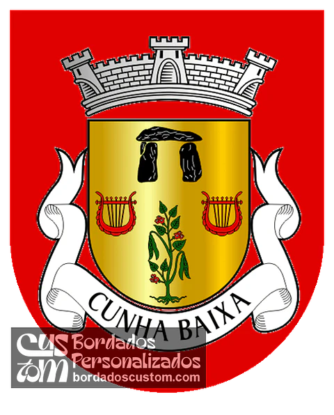 Emblema Bordado Freguesia de Cunha Baixa (Mangualde, Viseu)
