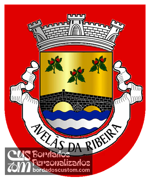 Emblema Bordado Freguesia de Avelãs da Ribeira (Guarda, Guarda)