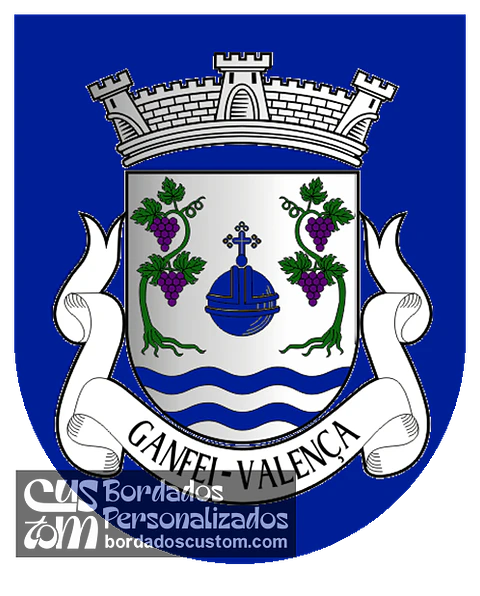 Emblema Bordado Freguesia de Ganfei (Valença, Viana do Castelo)