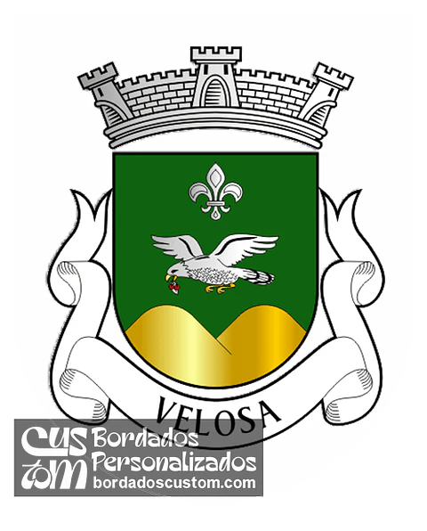 Emblema Bordado Antiga Freguesia de Velosa (Celorico da Beira, Guarda)