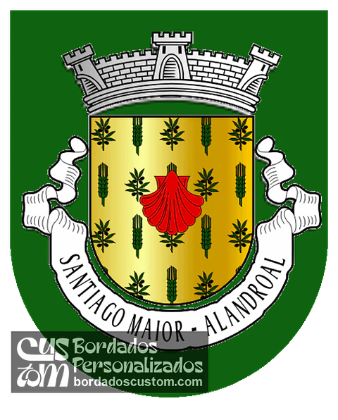 Emblema Bordado Freguesia de Santiago Maior (Alandroal, Évora)