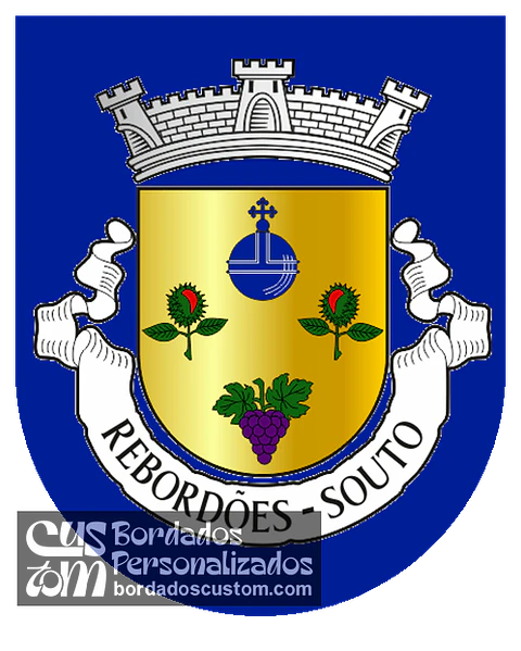 Emblema Bordado Freguesia de Rebordões (Souto) (Ponte de Lima, Viana do Castelo)