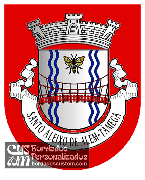 Emblema Bordado Antiga Freguesia de Santo Aleixo de Além-Tâmega (Ribeira de Pena, Vila Real)