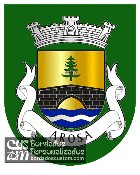 Emblema Bordado Antiga Freguesia de Arosa (Guimarães, Braga)