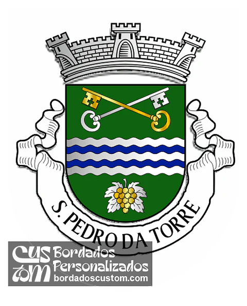 Emblema Bordado Freguesia de São Pedro da Torre (Valença, Viana do Castelo)