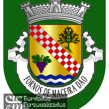 Emblema Bordado Freguesia de Fornos de Maceira Dão (Mangualde, Viseu) 1