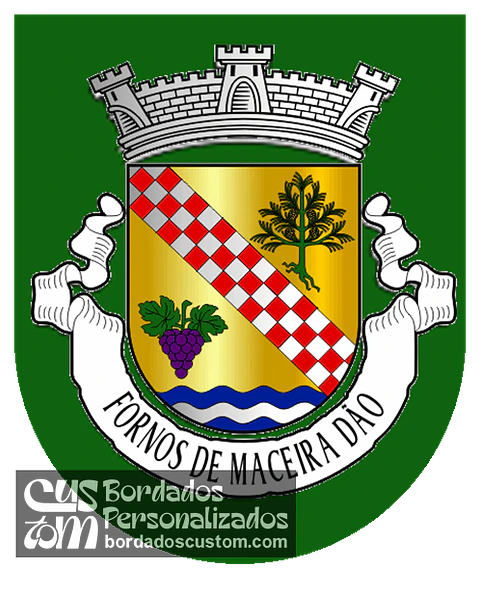 Emblema Bordado Freguesia de Fornos de Maceira Dão (Mangualde, Viseu)