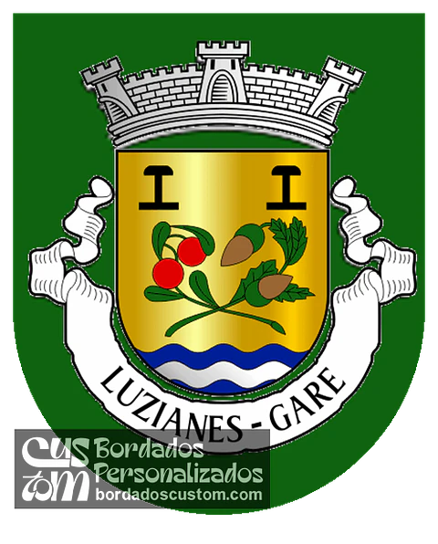Emblema Bordado Freguesia de Luzianes-Gare (Odemira, Beja)